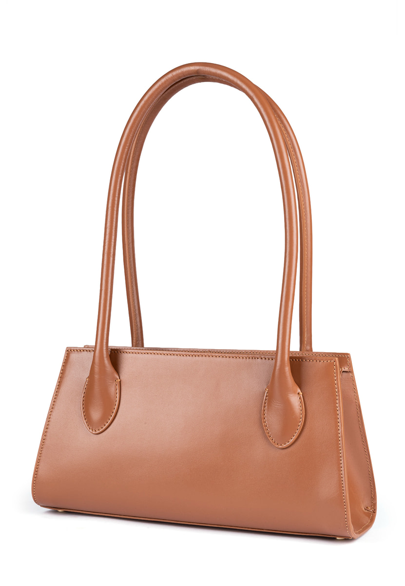 Elisa handbag small - saddlebrown