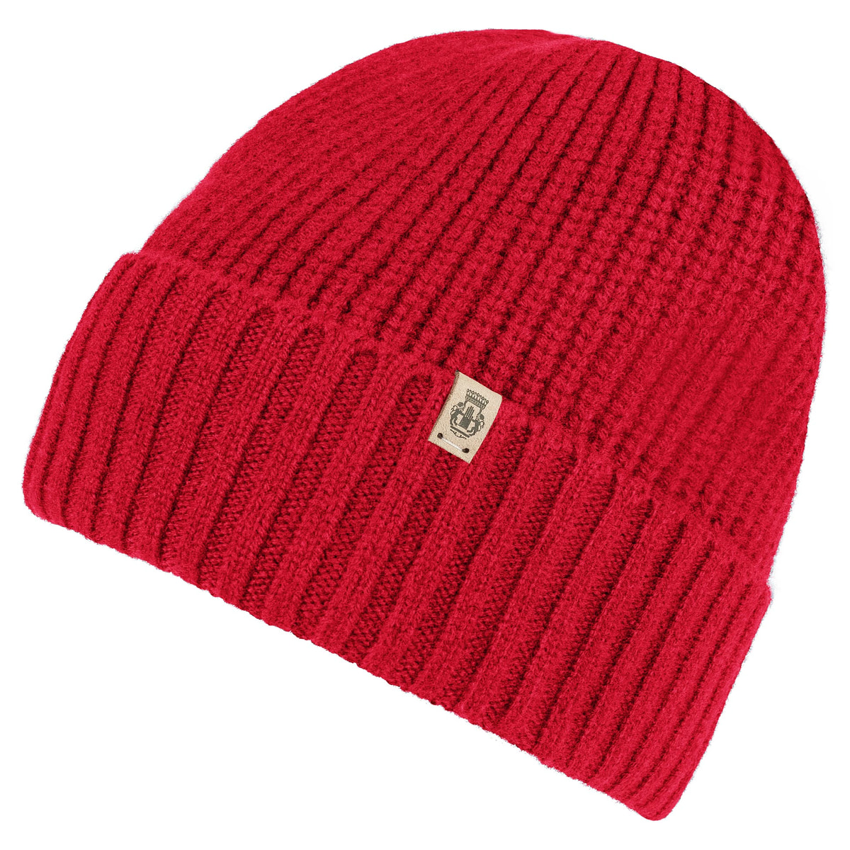 Winter Stripes Muetze - classic red