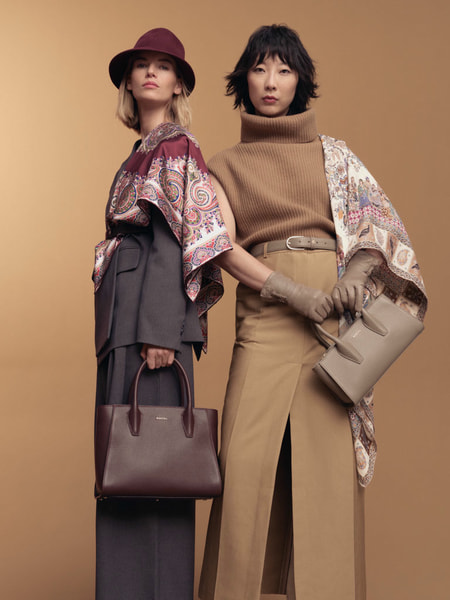 Winter Caravane 140x140 - multi cashmere