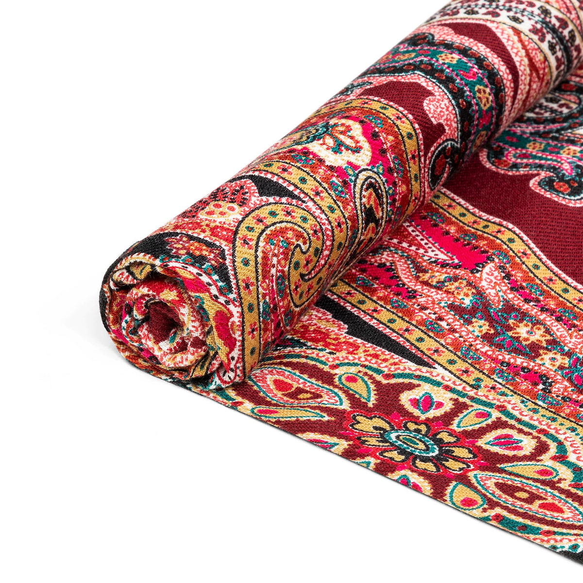 Harfen Paisley 70x170 - multi amarone