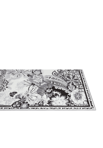 Flower Power 100x100 - white/black