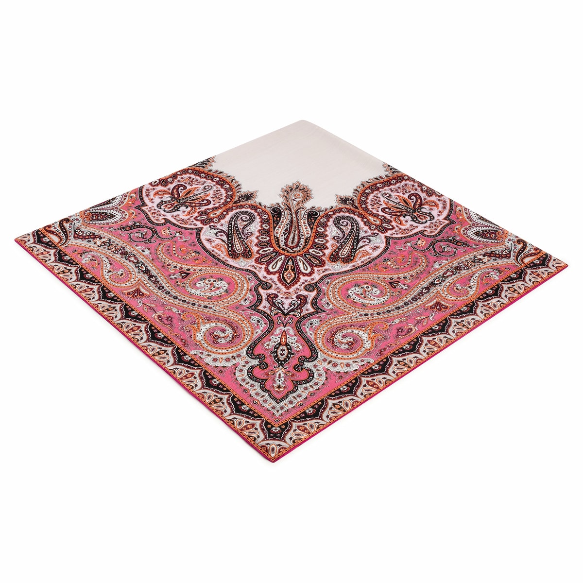 Enchanted Paisley 140x140 - multi rose