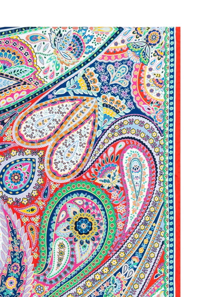 Paisley Festival 45x180 - multi red