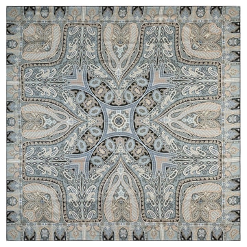 Secret Garden 140x140  - multi grey