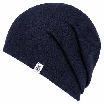 Business Cashmere Muetze - navy