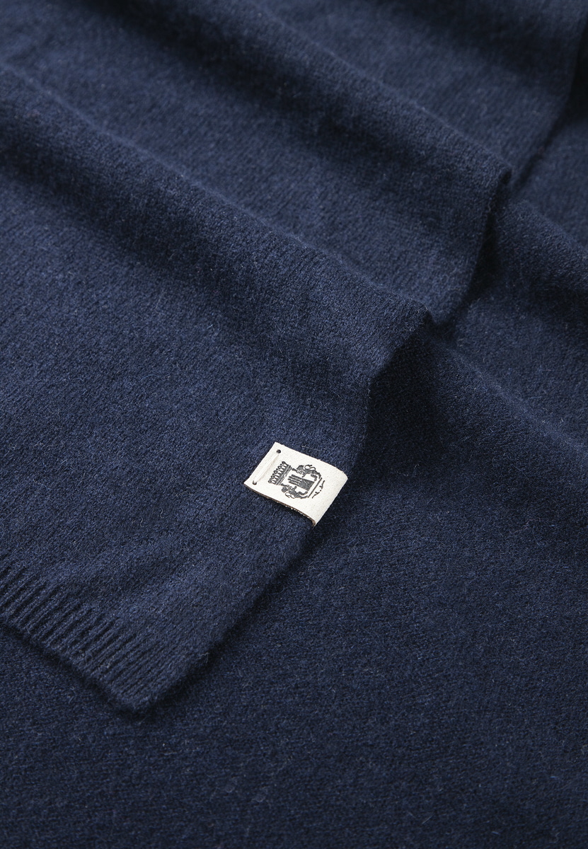Pure Cashmere Schal - navy