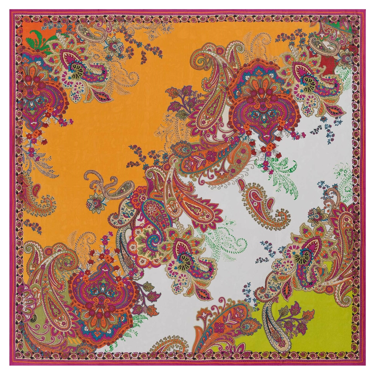 Flower Fusion 130 x 130 - pink/orange
