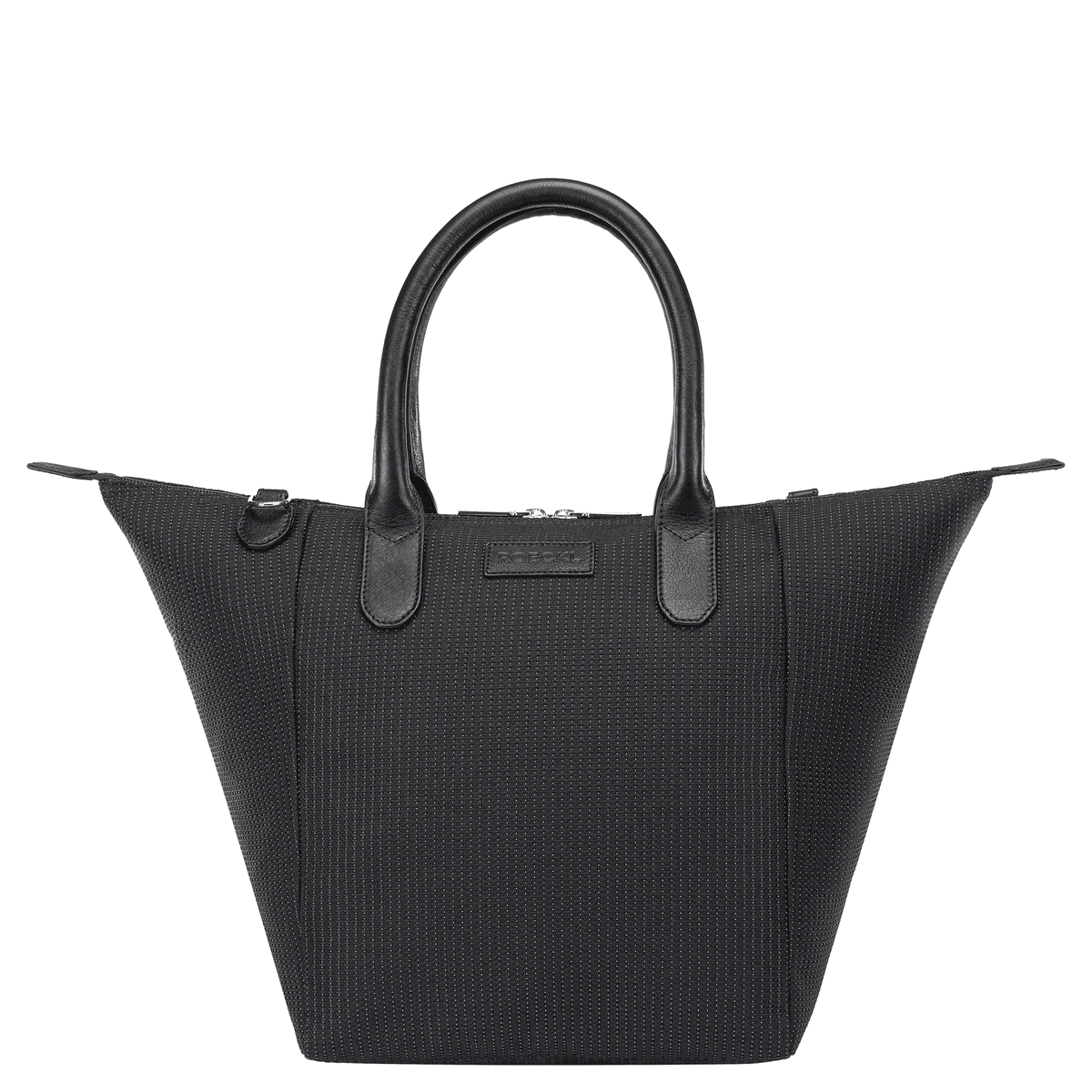 Bottle Shopping Bag M - black/silver