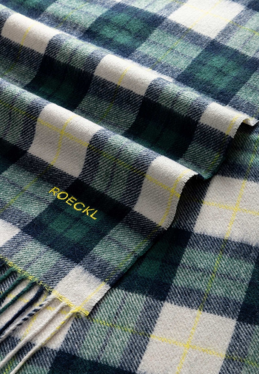 Stripe Tartan 40x180 - beige/navy