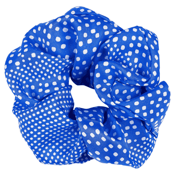Scrunchie Fusion Dots medium - multi blue