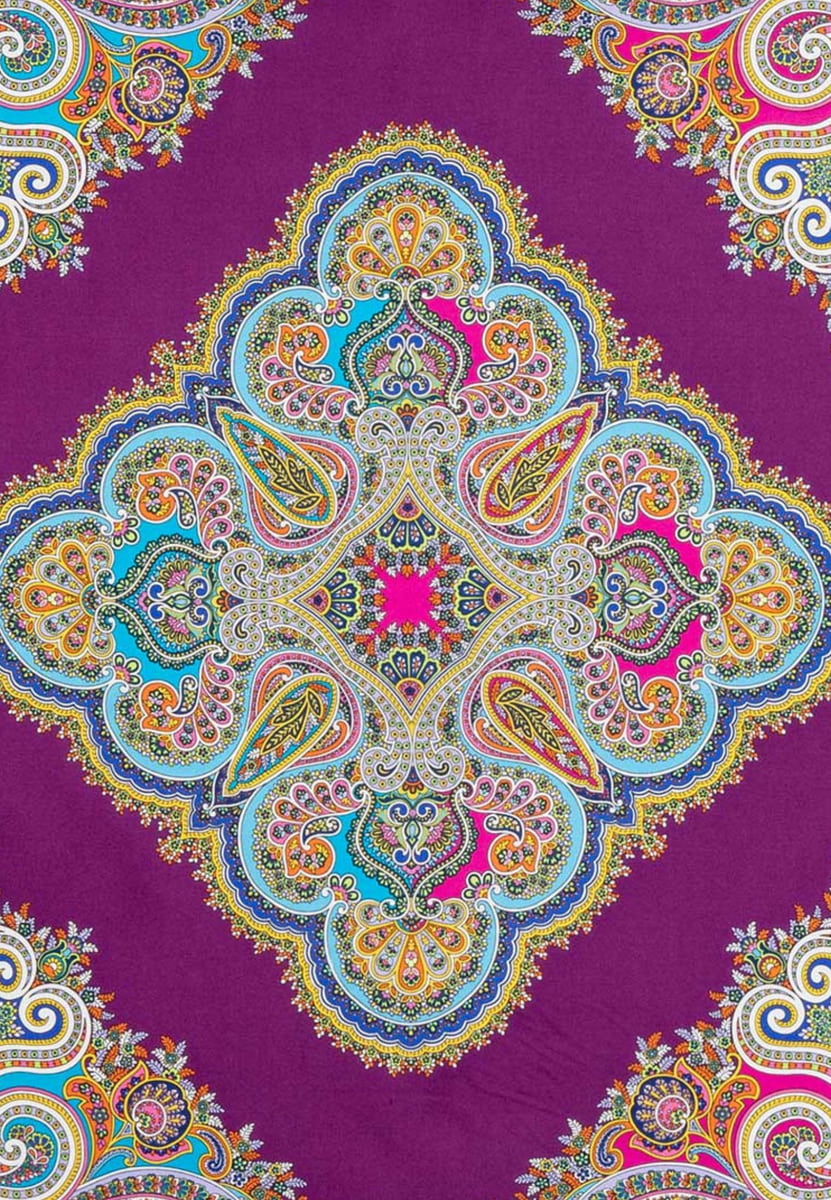 Square Garden Paisley 90x90 - multi prune