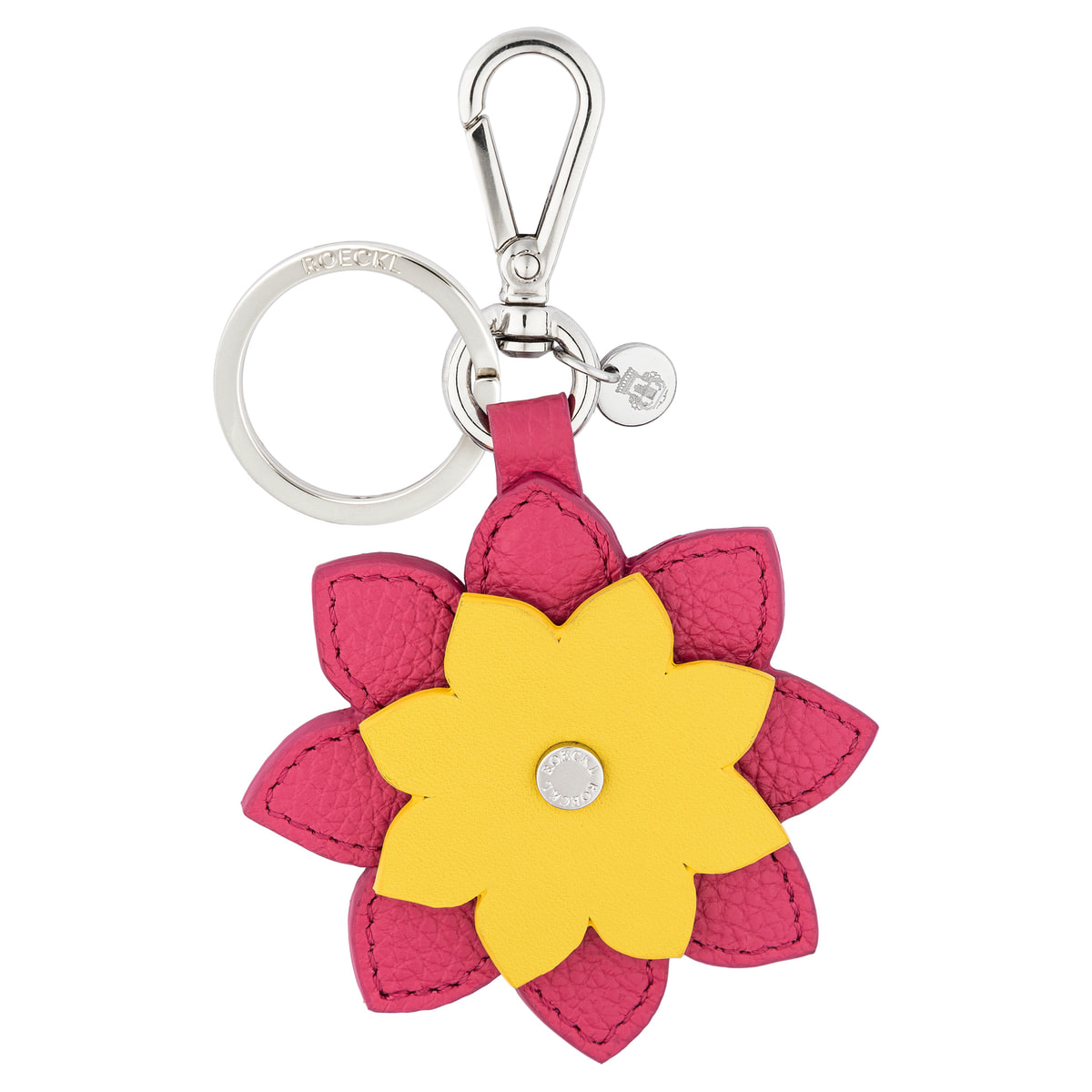 Flower Key Charm - multi lotus