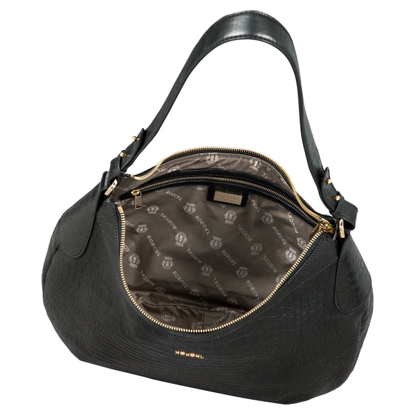 Liberty Schultertasche medium Croco - black