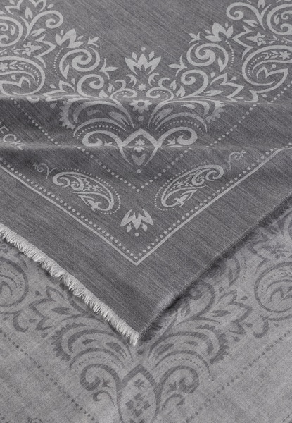 Floral Ornament 130 x 130 - anthracite