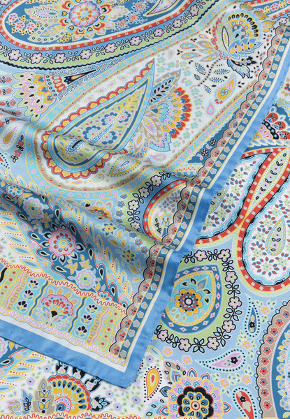 Paisley Festival 45x180 - multi bleu