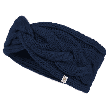 Braided Cashmere Stirnband  - navy