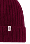 Pure Cashmere Umschlagmuetze - burgundy