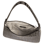 Cleo small Croco silver  - mocca