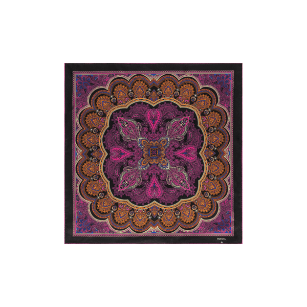 Fine Paisley 53x53  - multi pink
