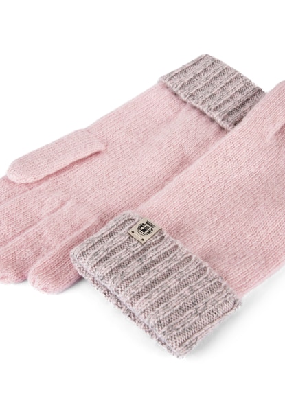 Cabel lines Handschuh - rose/grey