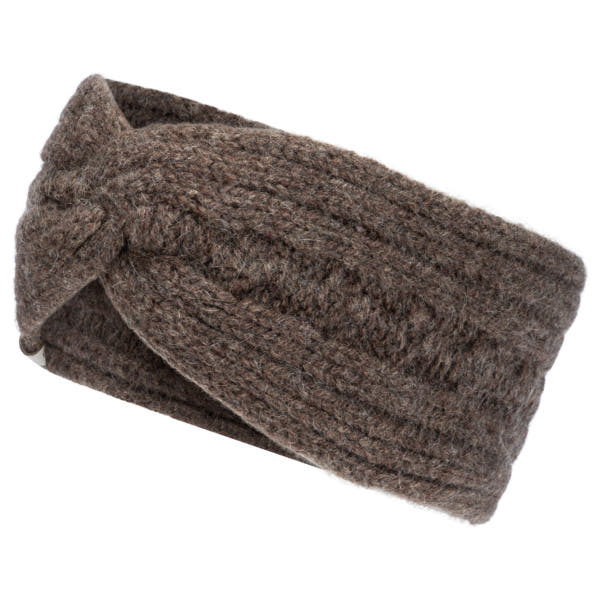 Cabled Charm Strirnband  - coffee