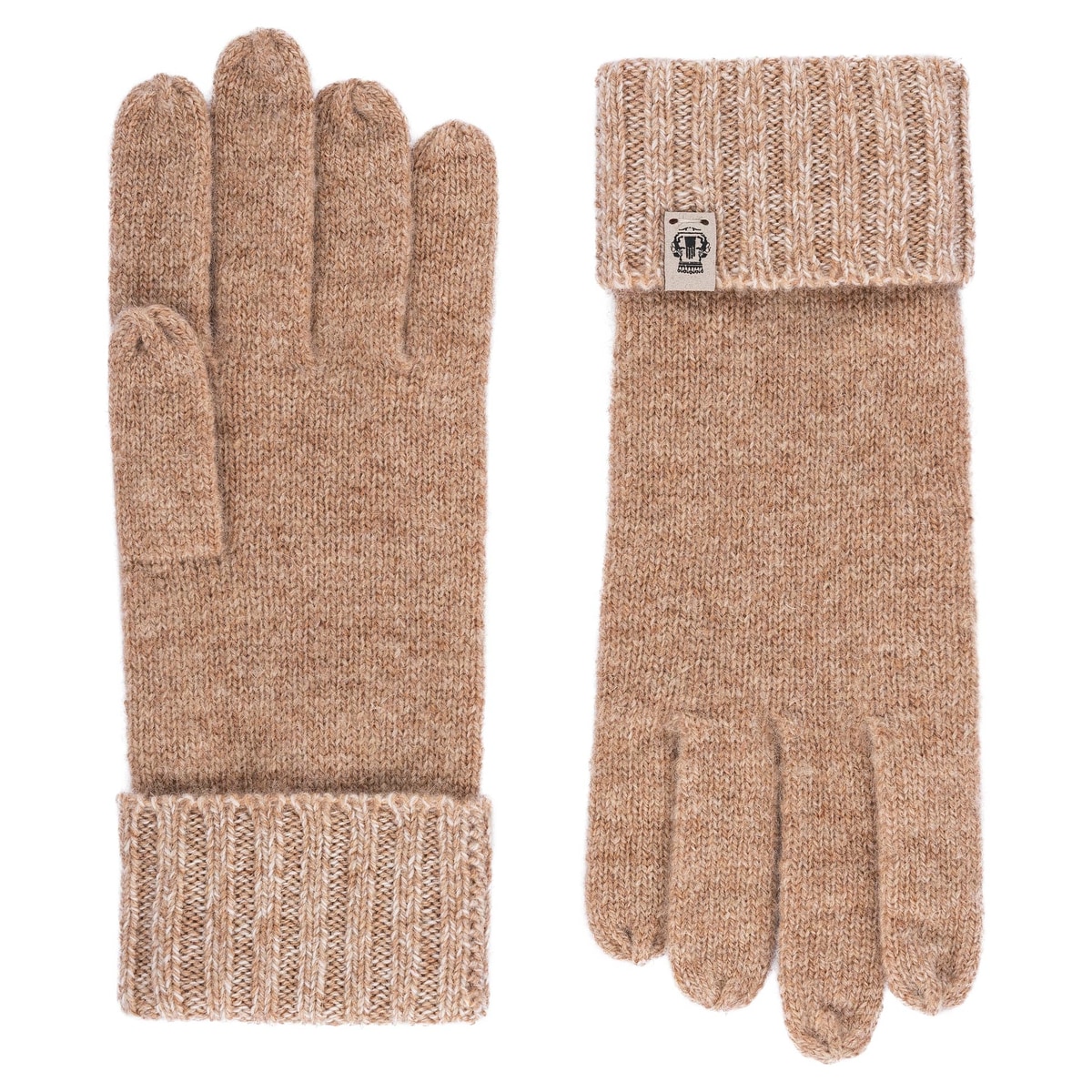 Cabel lines Handschuh - cashmere/white
