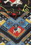 Lucky Elephant 53x53  - black multi