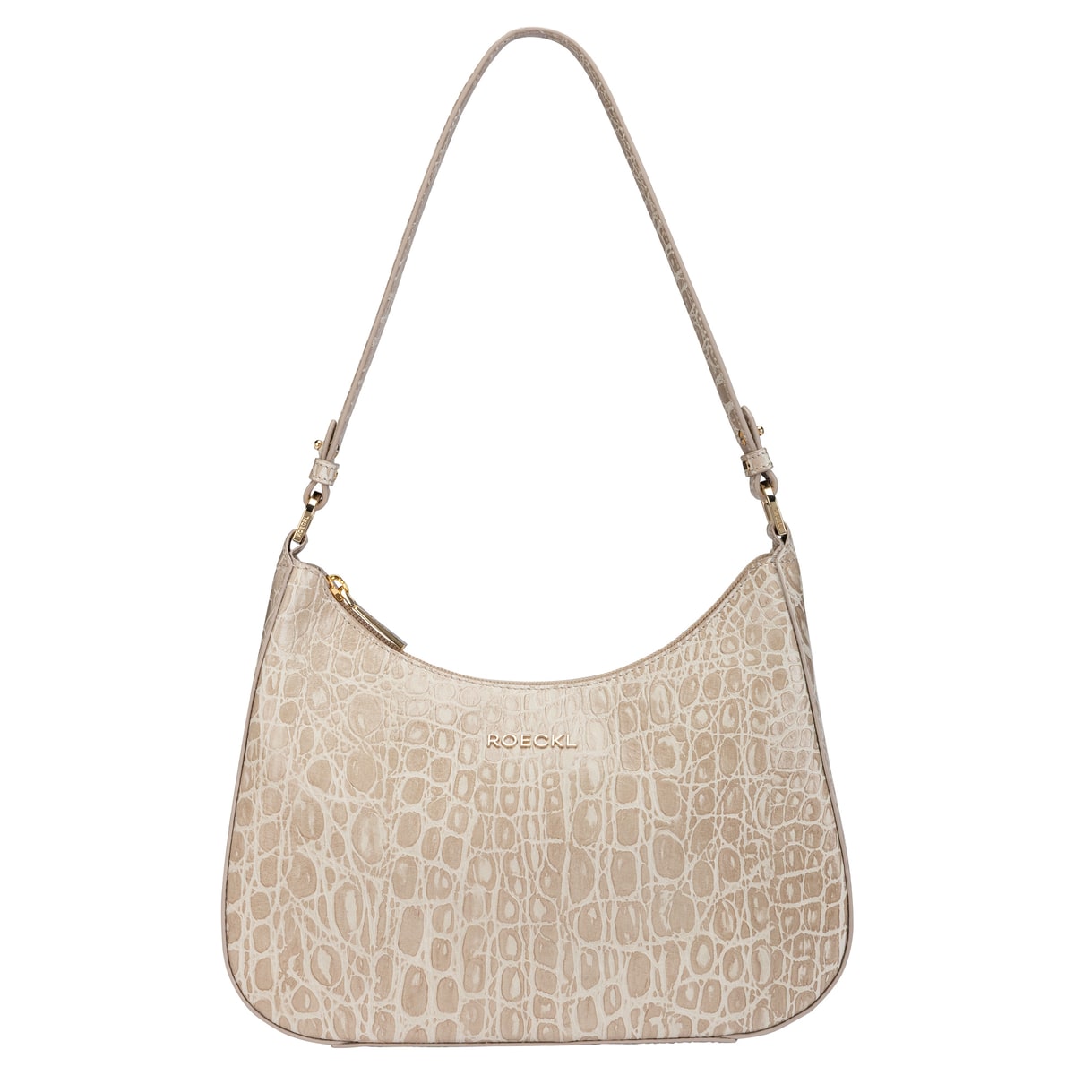 Cleo small Croco - light stone