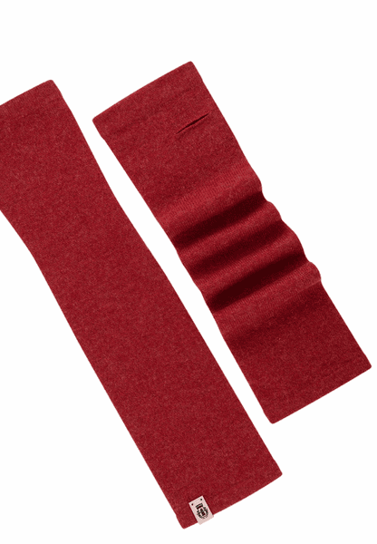 Pure Cashmere Stulpe - classic red