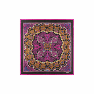 Fine Paisley 53x53  - multi pink