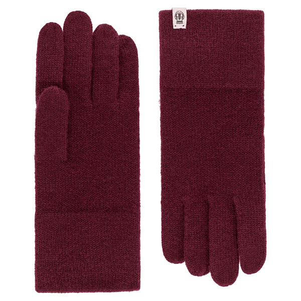 Pure Cashmere Handschuhe - burgundy