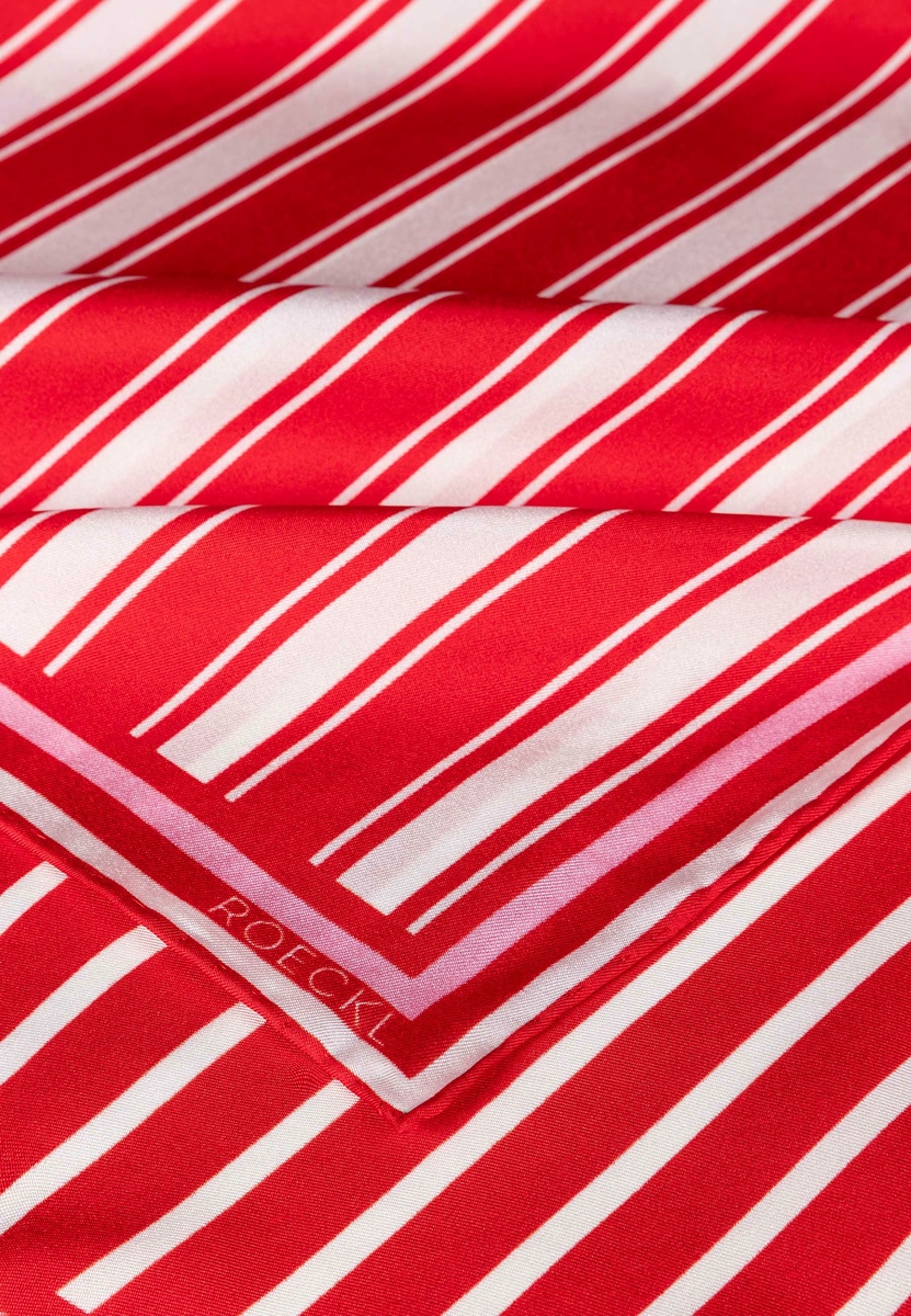 Coloured Stripes 53x53  - poppy red