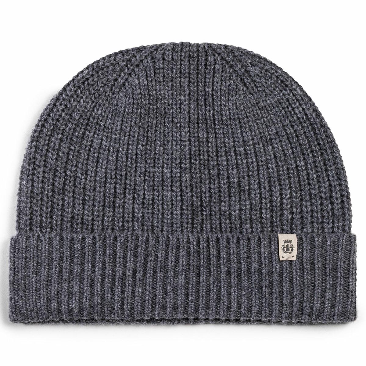 Klassische Strickmütze - anthracite