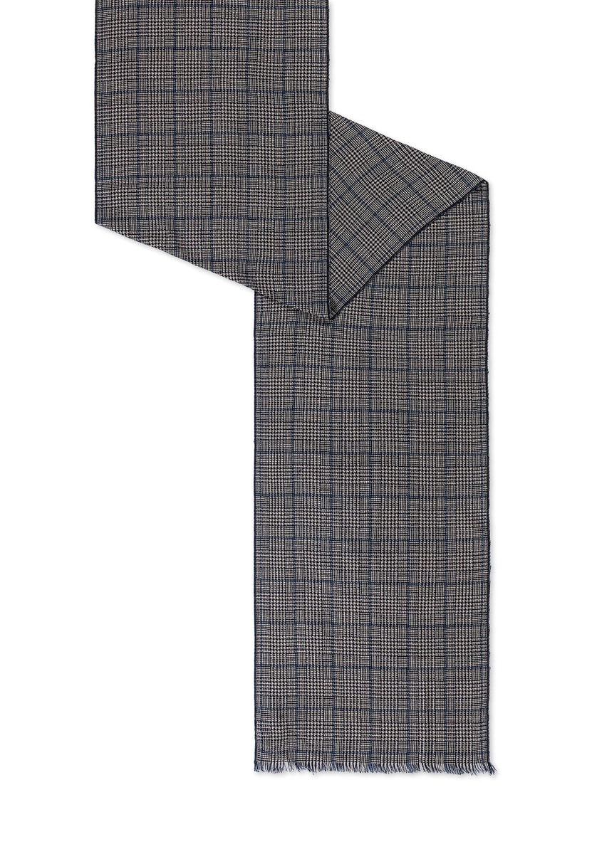 Fine Check 35x180 - navy