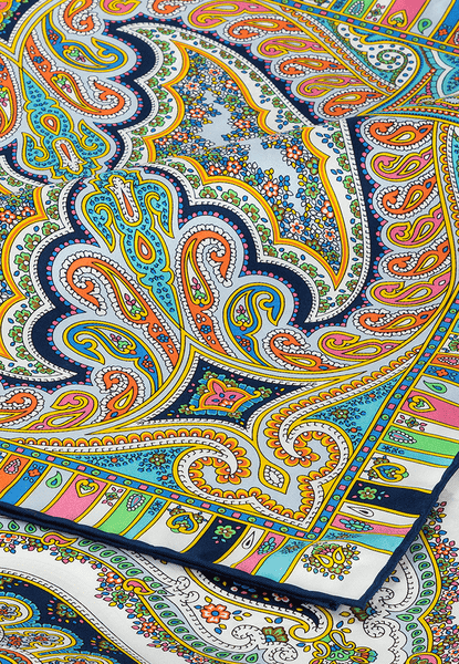 Circular Ornament 90x90 - multi navy