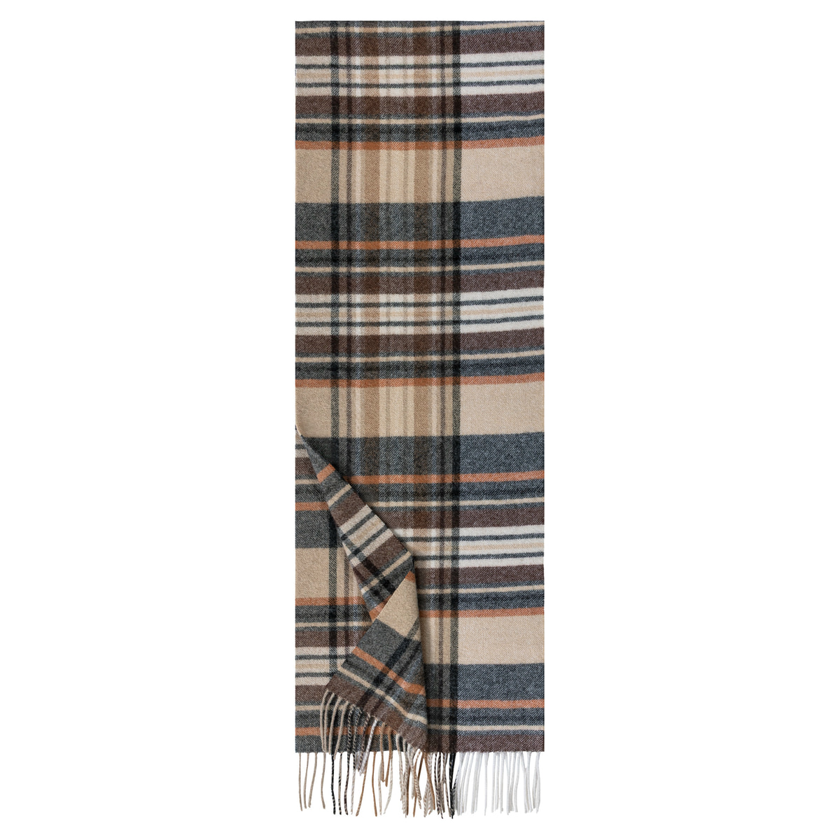 Scottish Tartan Women 30x180 - multi beige