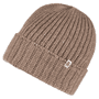 Pure Cashmere Umschlagmuetze  - taupe