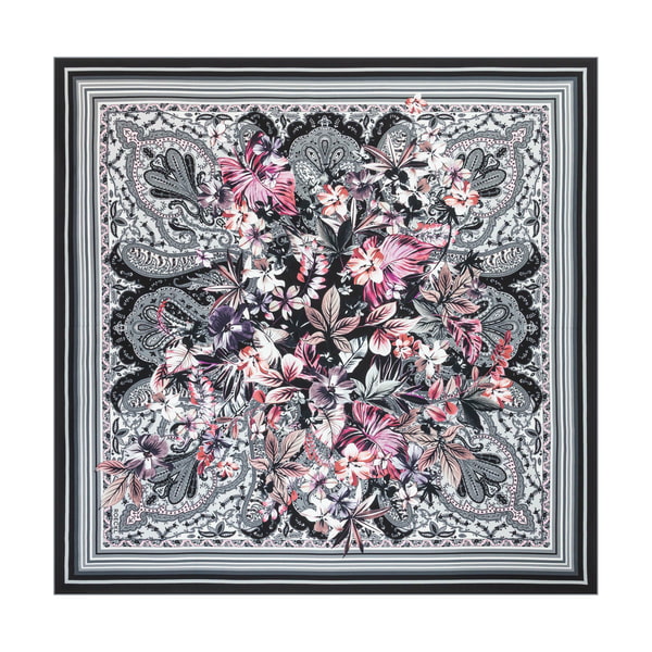The Art of Flowers 90x90  - multi black