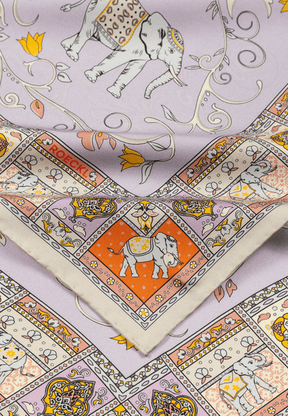 Lucky Elephant 53x53  - multi natural