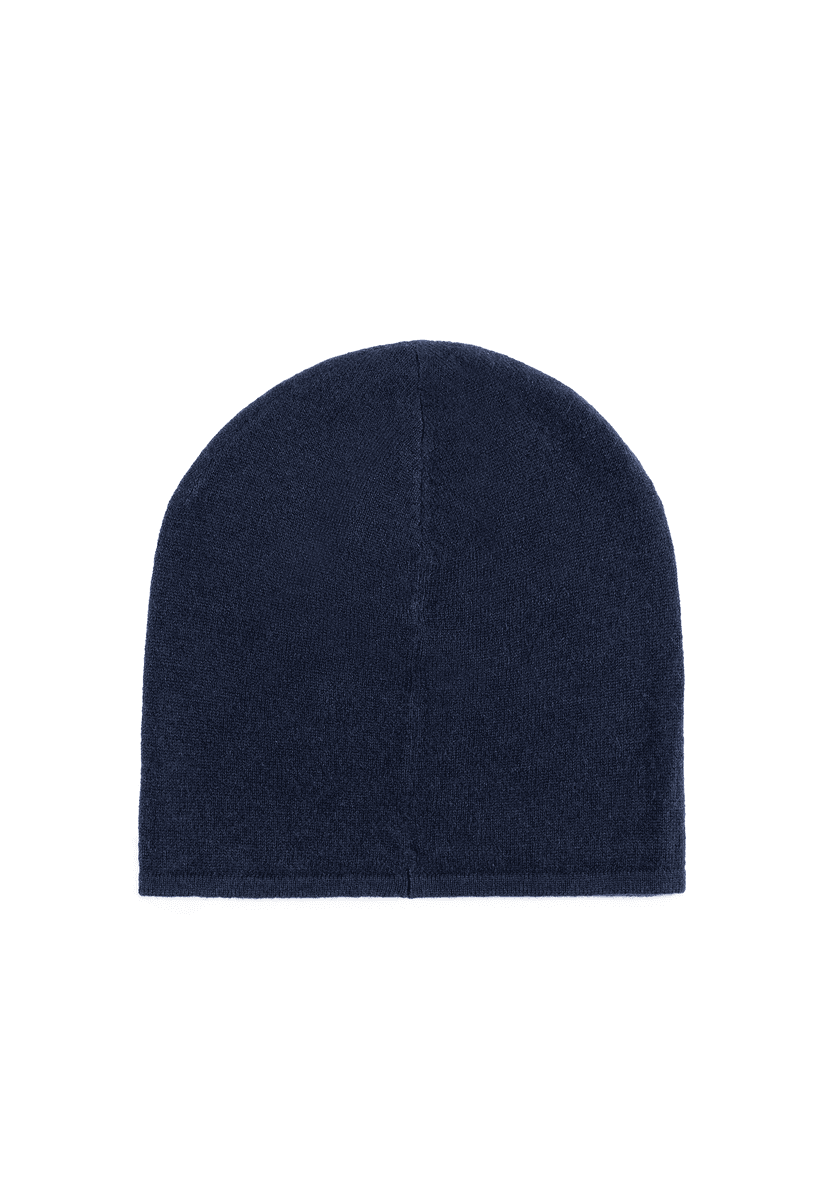 Business Cashmere Muetze - navy