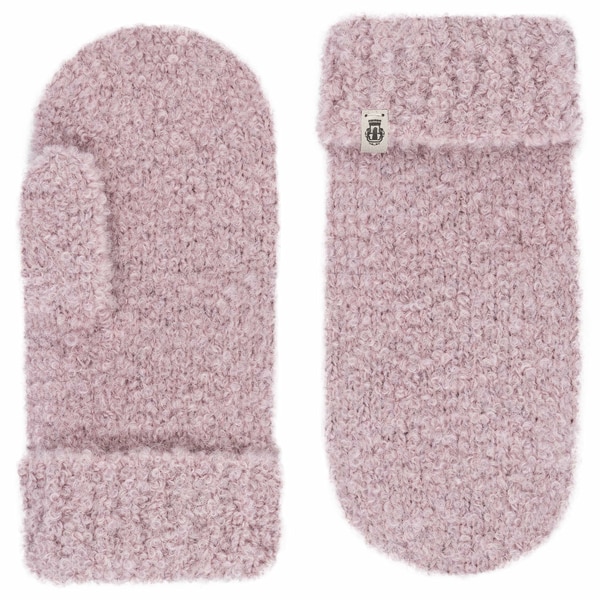 Classic Bouclé Fäustlinge - blush