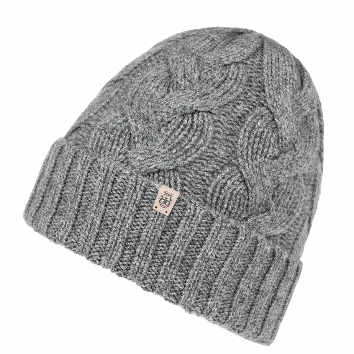 Braided Cashmere Muetze - flanell