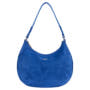 Liberty Schultertasche medium Veloursleder  - cobalt