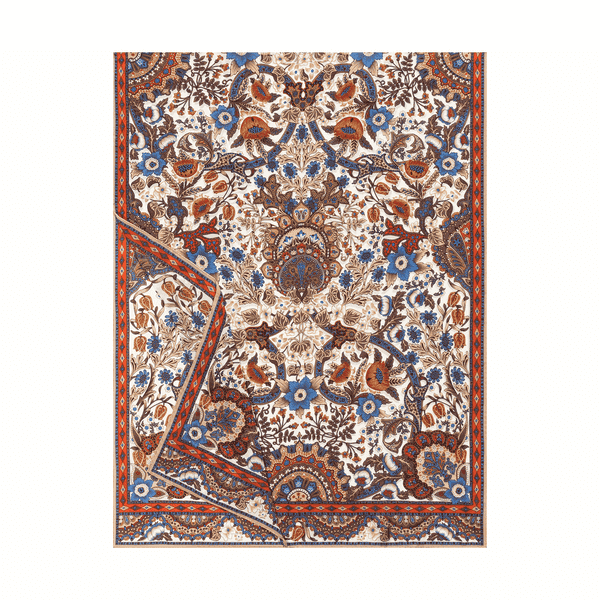 Flower Paisley 70x180 - multi camel