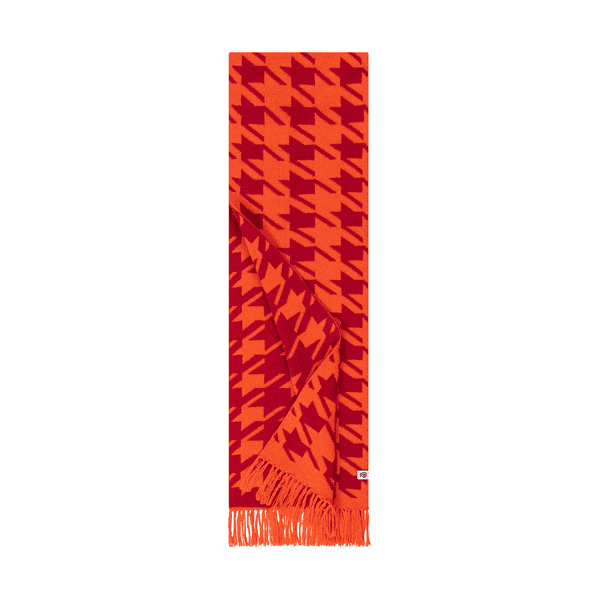 Modern Pepita Schal 30x180 - hot orange
