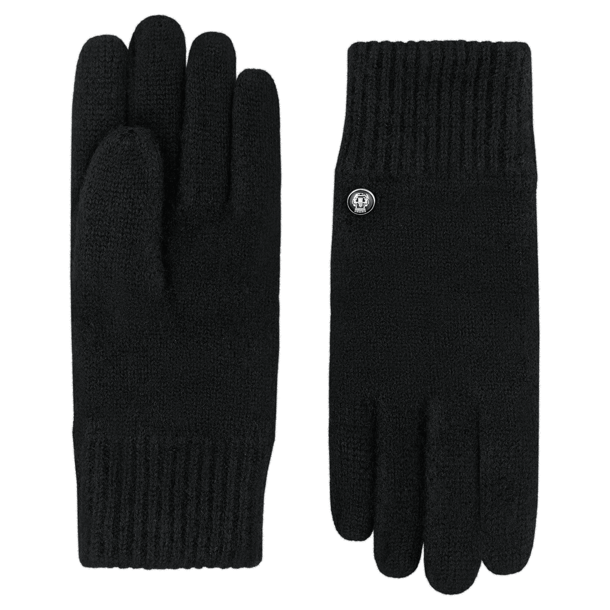 Walkhandschuh mit Kaschmir - black