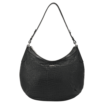 Liberty Schultertasche medium Croco - black