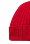 Pure Cashmere Umschlagmuetze - classic red