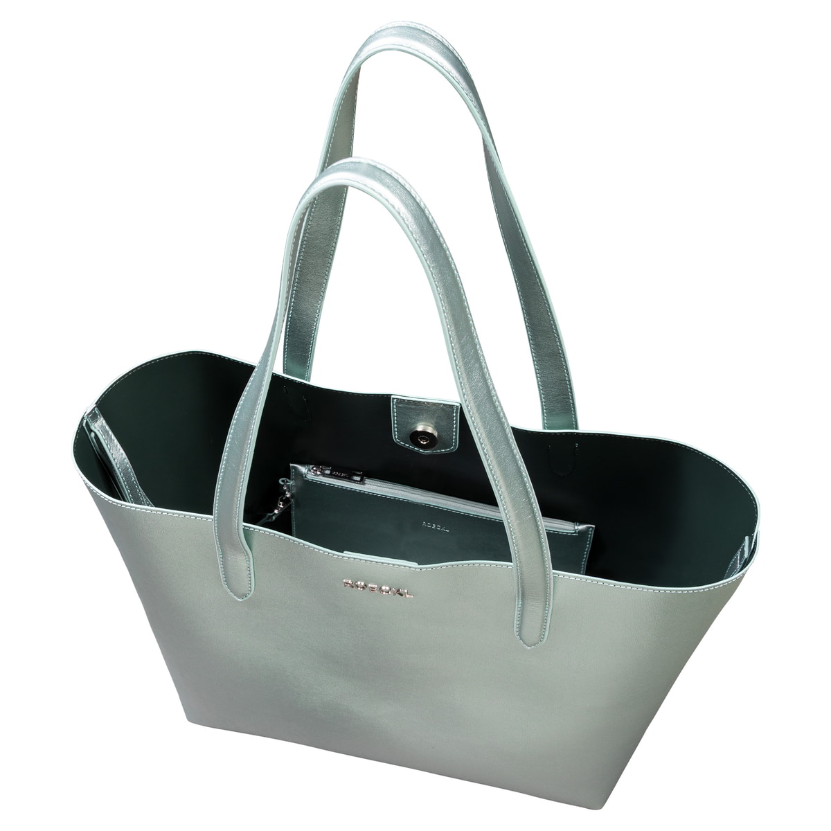 Carol Shopper metallic large  - mint