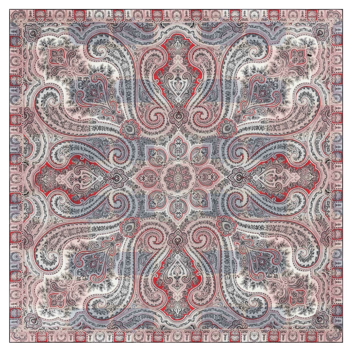 Check Paisley 140x140 - multi quarz